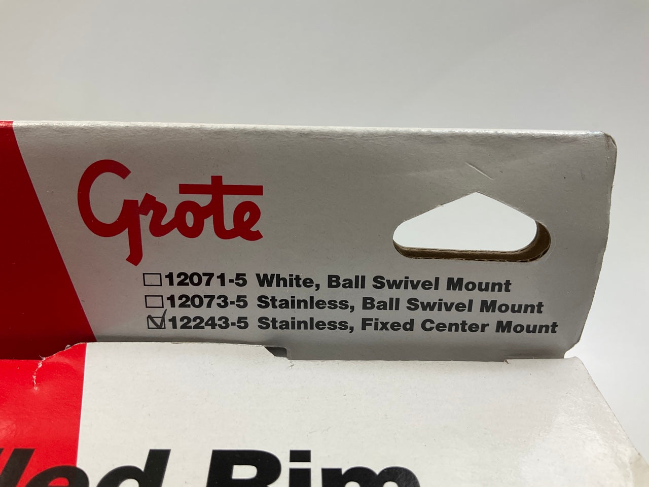 Grote 12243-5 Universal Stainless Steel Mirror, Center Mount, 5-1/2'' X 7-1/2''