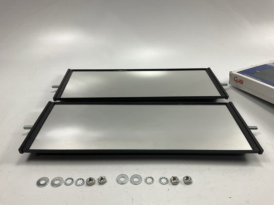 (2) Grote 16202 West Coast Economy Truck Mirror, Black, 6.5'' X 16''