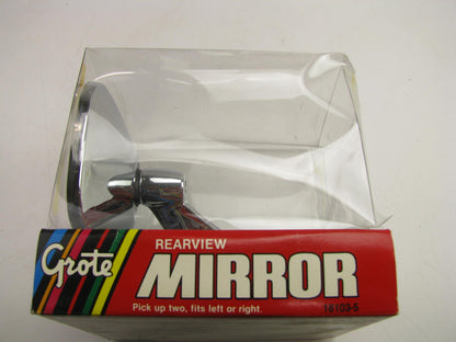 VINTAGE Grote 18103-5 Duramold Universal Classic Replacement Mirror