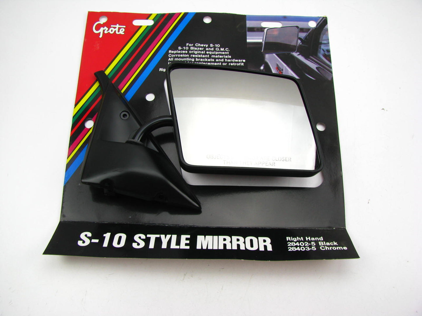 Grote 28402-5 Universal S-10 Style Right Passengers Side Mirror