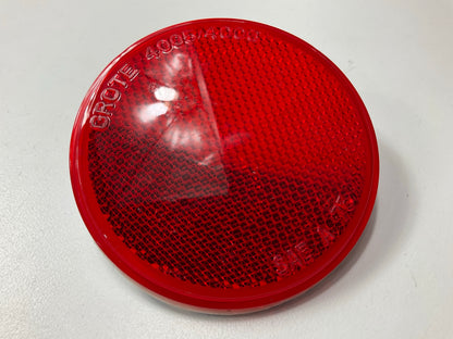 Grote 40062 Sealed 3'' Round Stick-On Reflectors, Red