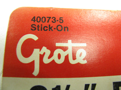Grote 40073-5 Round 2-1/2'' Stick On Reflectors - YELLOW