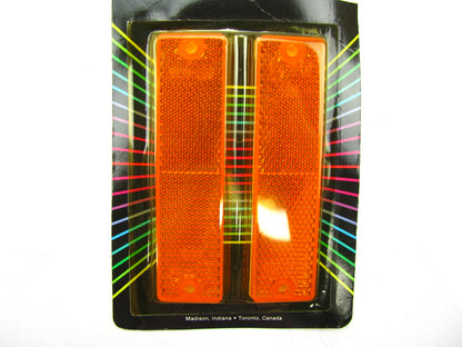 Grote 40133-5 Mini Stick On Rectangular Reflectors ORANGE