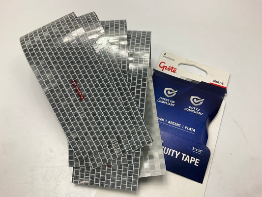 Grote 40641-5 2'' X 12'' (4) Strips Conspicuity Reflective Tape