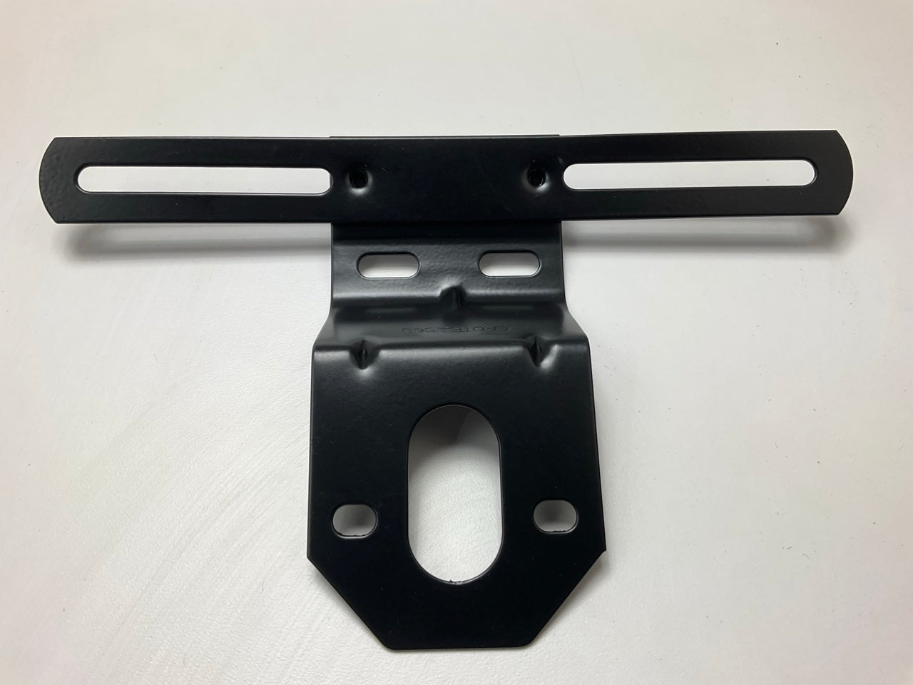 Grote 43022 Universal Steel Offset License Plate Frame Bracket Black- 2 Stud