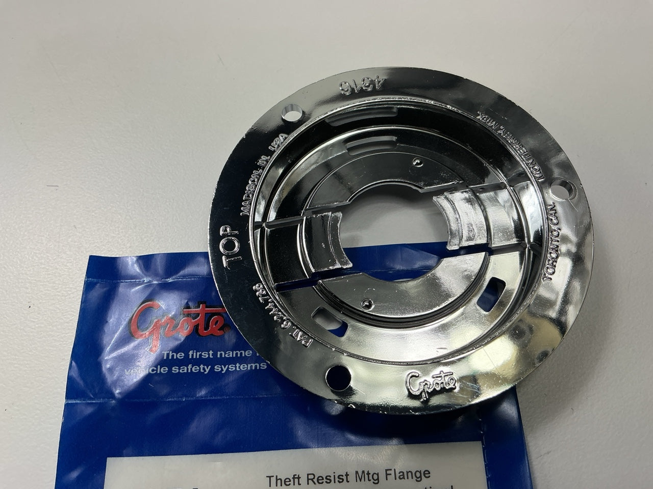 Grote 43163 Theft-Resistant Mounting Flange Retention Bracket 2-1/2'' Round Light