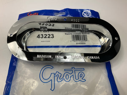Grote 43223 Theft-Resistant Mounting Flanges For 6'' Oval Light Lamps