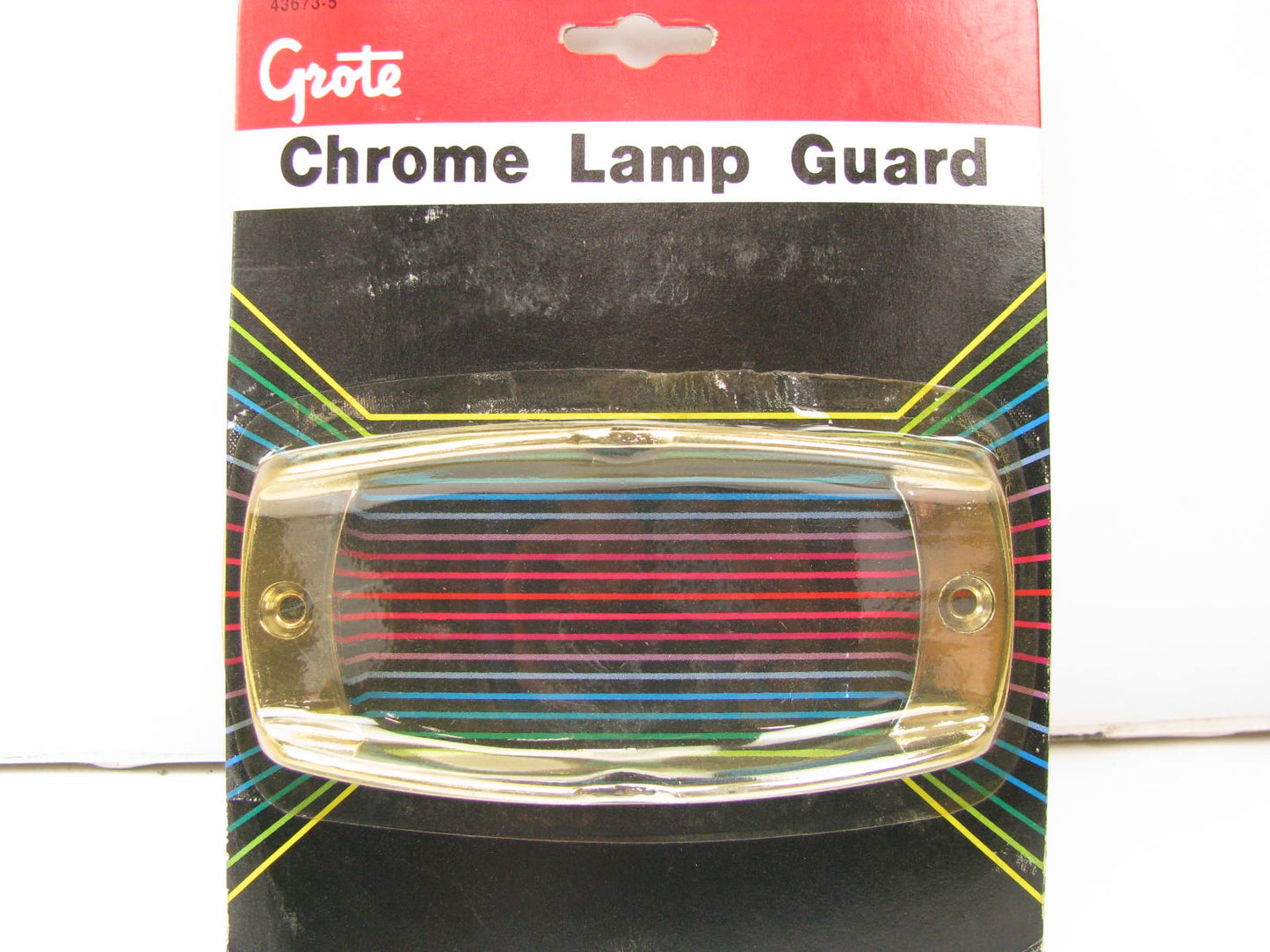 Grote 43673-5 CHROME - Die Cast Lamp Guard Bracket 5 1/2'' X 2 1/2'' X 1 1/8''