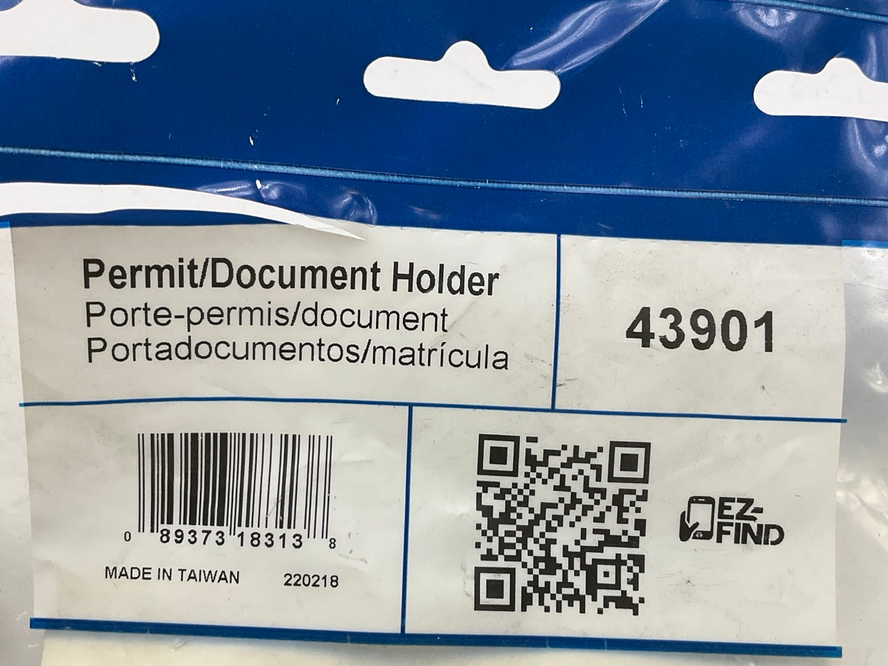 Grote 43901 Polycarbonate Document / Permit Holder, Screw Mount