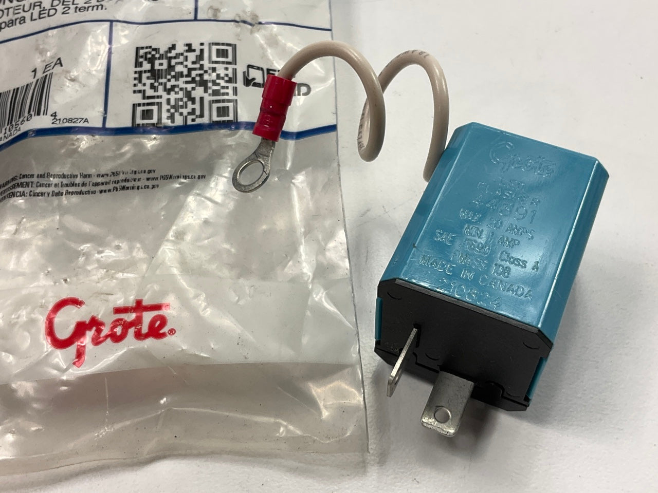 Grote 44891 2 Pin Flasher, Variable-Load Electronic LED, 20 Amp