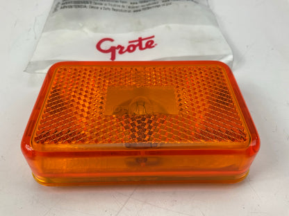 Grote 45233 Yellow Clearance Sude Marker Light With Built-In Reflector, 2''x3''