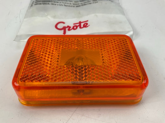 Grote 45233 Yellow Clearance Sude Marker Light With Built-In Reflector, 2''x3''