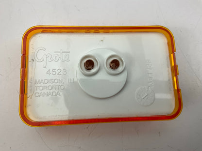 Grote 45233 Yellow Clearance Sude Marker Light With Built-In Reflector, 2''x3''