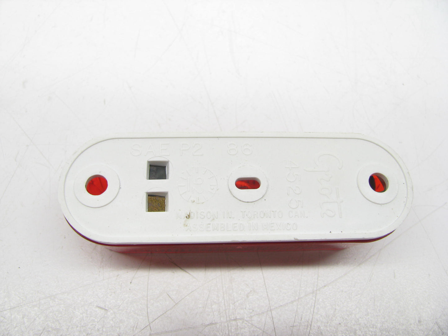 (x2) Grote 45252-5 Red Thin-Line Single-Bulb Clearance Marker Light