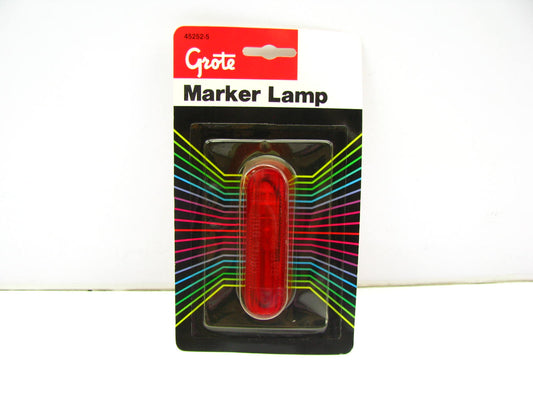 Grote 45252-5 Thin Line Duramold Single Bulb Side Marker Light Lamp - RED