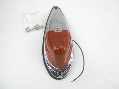 Vintage - Grote 45333 Amber Deluxe Die-Cast Metal Cab Marker Light 12V Lamp