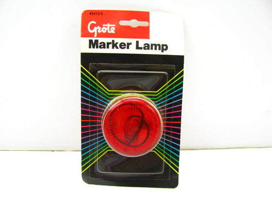 Grote 45412-5 Round Duramold Side Marker Light Lamp RED 2 1/2'' X 1''
