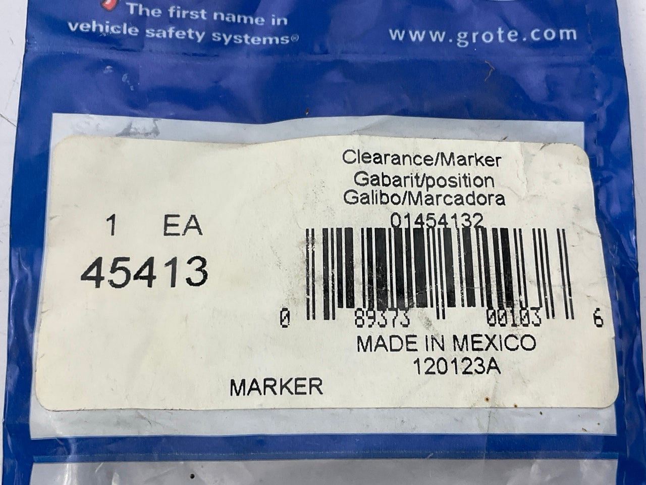 Grote 45413  2-1/2'' Surface-Mount Single-Bulb Clearance Marker Light, Amber