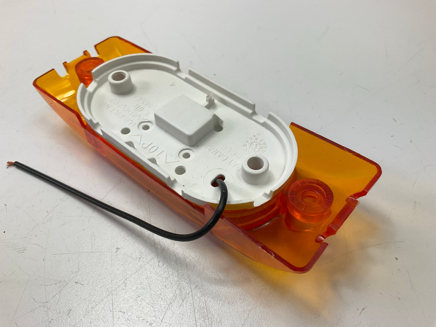 (2) Grote 45463 Universal Two-Bulb Turtleback Clearance Marker Light - Amber