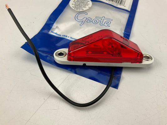 Grote 45512 Red Clearance Marker Light Lamp With Peak Lens (Blunt Cut)