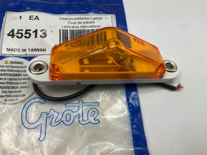 Grote 45513 Yellow Clearance Marker Light With Peak Lens (Blunt Cut)