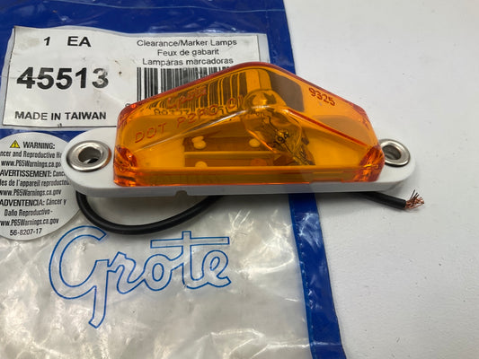 Grote 45513 Yellow Clearance Marker Light With Peak Lens (Blunt Cut)