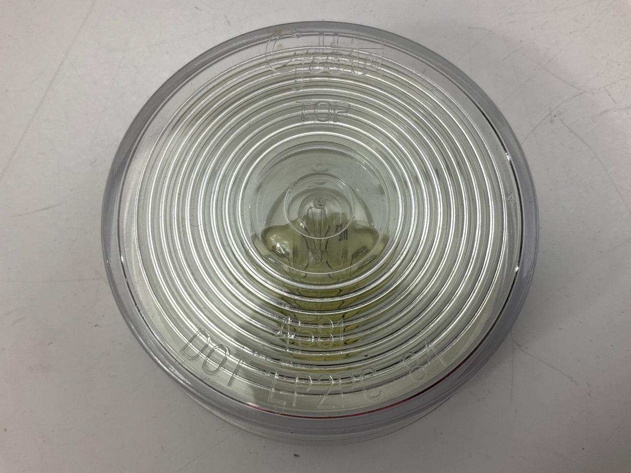 Grote 45811 2-1/2'' Round Utility Light Lamp - Polycarbonate 12V Clear