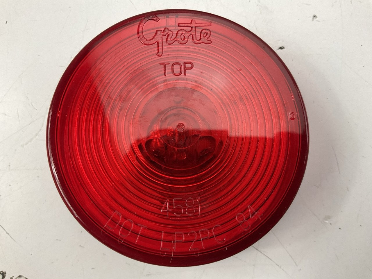 (2) Grote 45812 RED 2-1/2''  Round Clearance Marker Light Lamp