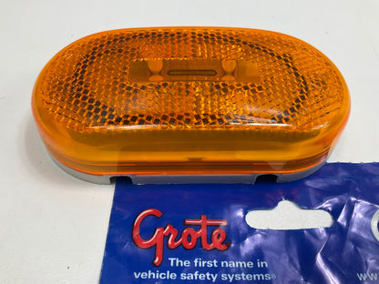 Grote 45933 Two-Bulb Oval Amber Clearance Marker Lights W/ Reflector & Pigtail