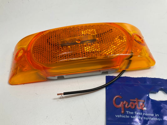 GROTE 46303 Turtleback Amber Yellow Reflective Marker Light Lamp Trailer Truck