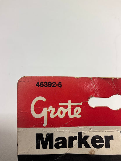 Grote 46392-5 Red Rectangle Single-Bulb Clearance / Trailer Side Marker Light