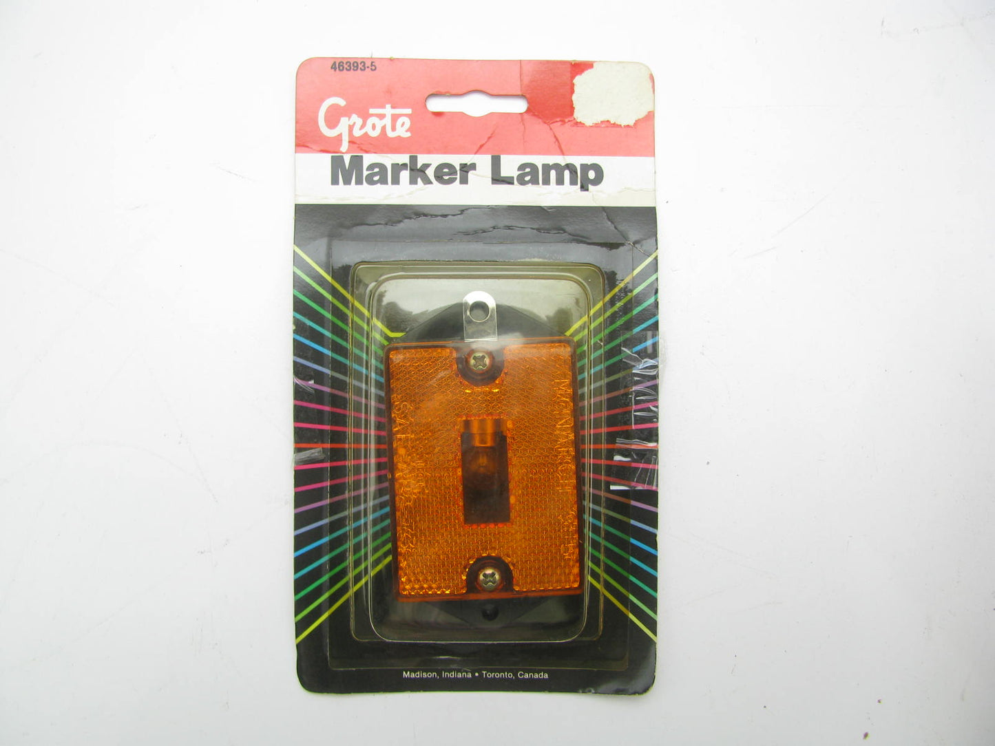 (4) Grote 46393-5 Rectangular Bulb Clearance Side Marker Light Lamp - AMBER