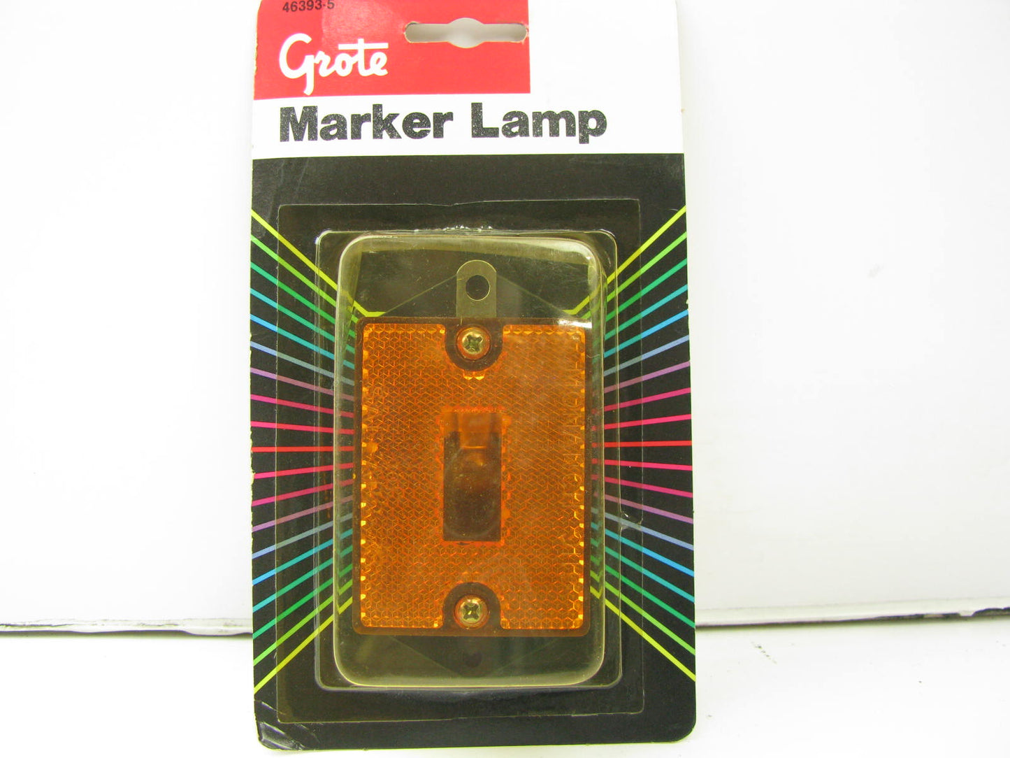 Grote 46393-5 Rectangular Single Bulb Clearance Side Marker Light Lamp - AMBER