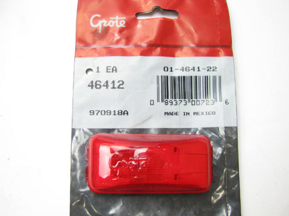Grote 46412 Rectangle Clearance / Side Marker Light Lamp - RED