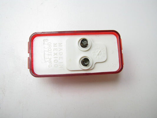 Grote 46412 Rectangle Clearance / Side Marker Light Lamp - RED