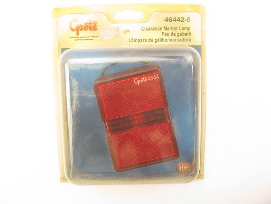 Grote 46442-5 Large Square Clearance Marker Light - Red 12V .35A