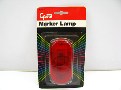 Grote 46702-5 OVAL Two Bulb Clearance / Side Marker Light Lamp - RED