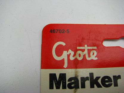 Grote 46702-5 OVAL Two Bulb Clearance / Side Marker Light Lamp - RED