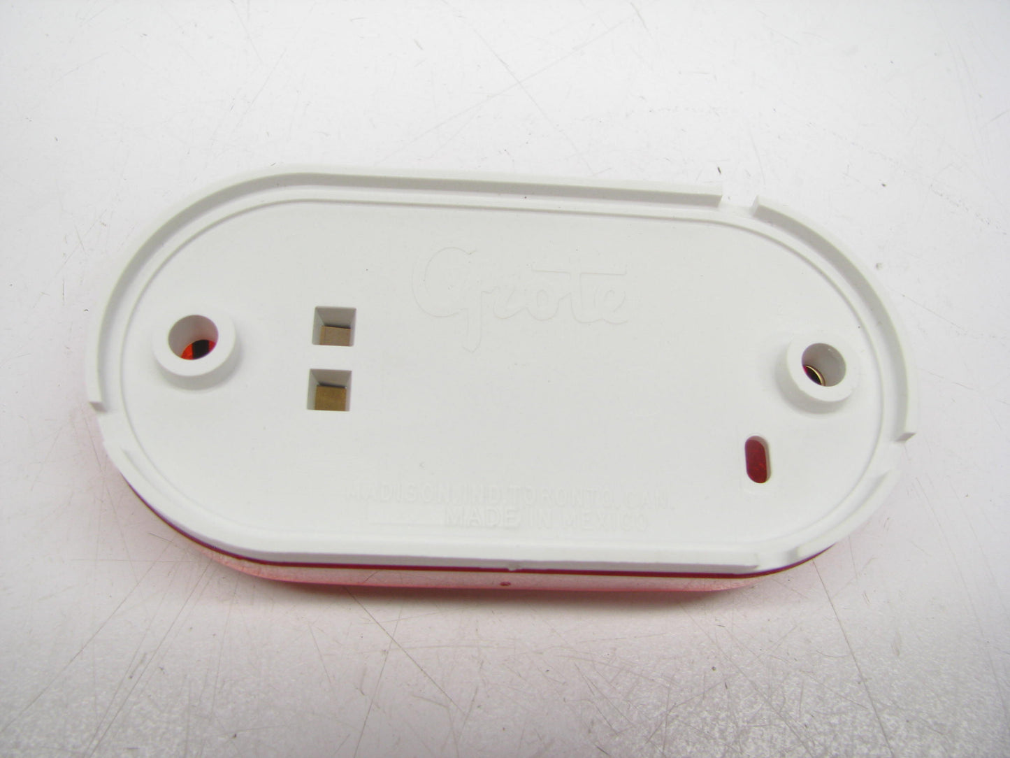 (x2) Grote 46712-5 Single-Bulb Oval Clearance Marker Lights RED