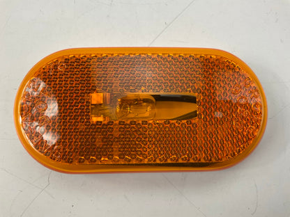 (2) Grote 46713 Single-Bulb Oval Clearance Marker Light, Amber, With Reflector