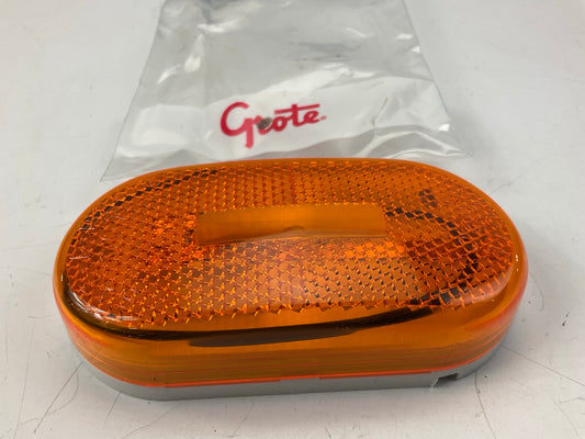 Grote 46713 Single-Bulb Oval Clearance Marker Light, Amber, With Reflector