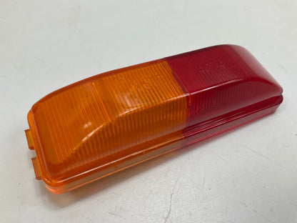 (2) Grote 46740 Rectangular Clearance Marker Light, Split Lens Amber & Red