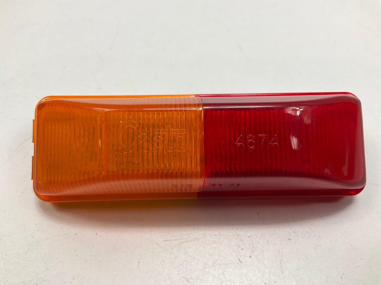 Grote 46740 Rectangular Clearance Marker Light, Split Lens Amber & Red