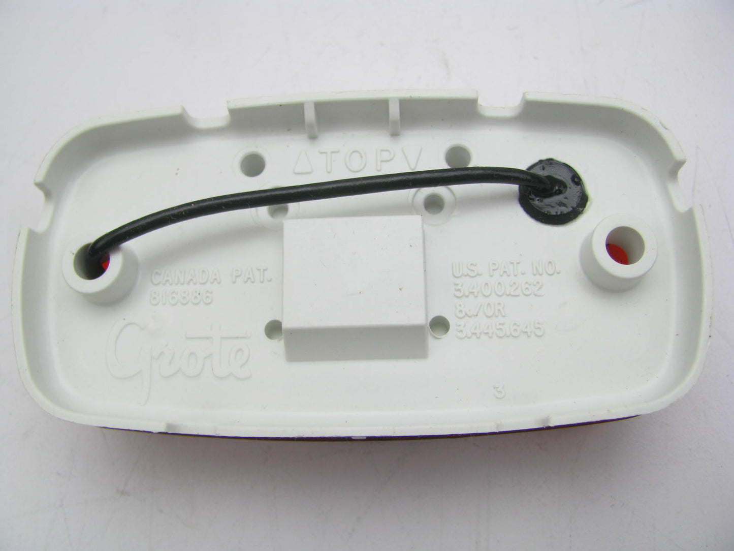 (x5) Grote 46792-5 Two-Bulb Square-Corner RED Clearance Marker Lights