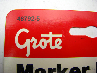 Grote 46792-5 Duramold Rectangle Square Corner Marker Lamp Light RED