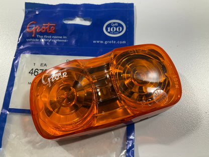 Grote 46793 Two-Bulb Square-Corner Amber Clearance Marker Light Lamp