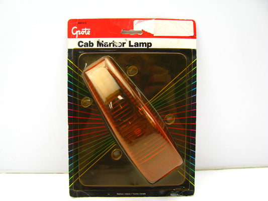 Grote 46813-5 Teardrop Shaped Rubber Mount Cab Marker Lamp Light YELLOW