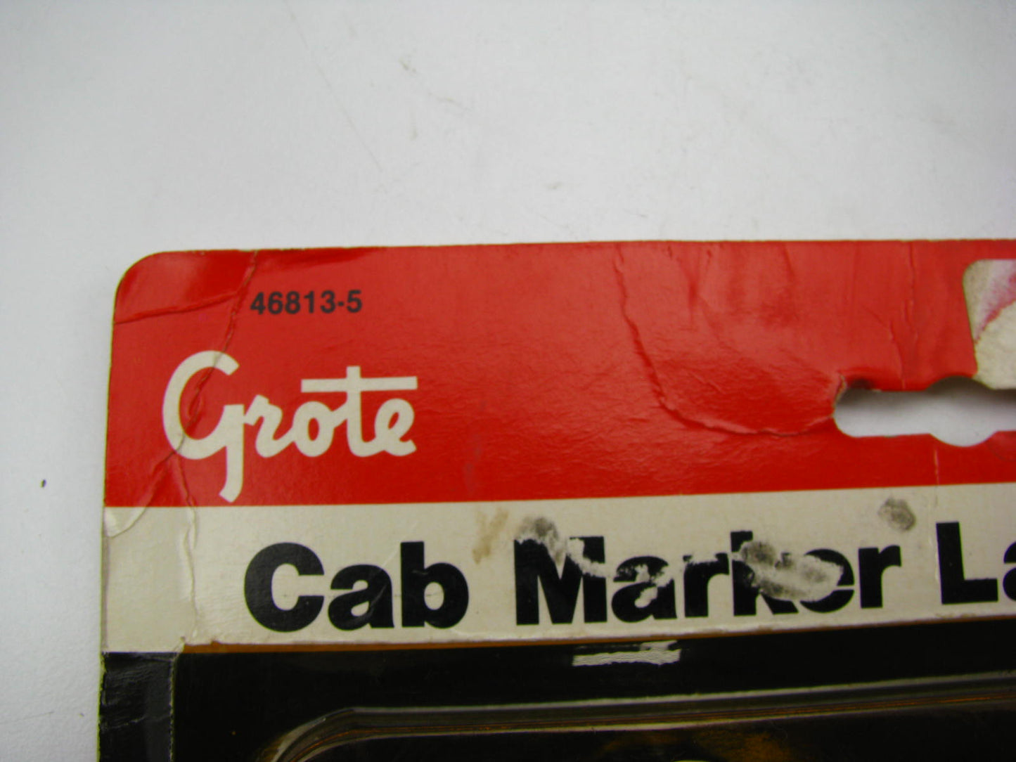 Grote 46813-5 Teardrop Shaped Rubber Mount Cab Marker Lamp Light YELLOW