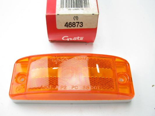 Grote 46873 Side Marker Light Sealed Turtleback II Clearance Marker Lamp Yellow