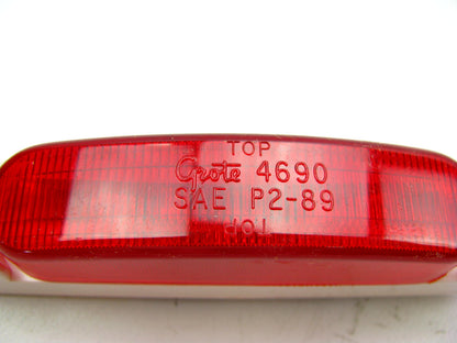 Grote 46902 Clearance Side Marker Lamp Light Lamp, Thin Line, LED, Red SuperNova